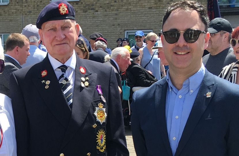 Councillor John Hills and Councillor Nigel Fletcher - Armed Forces Day 2019