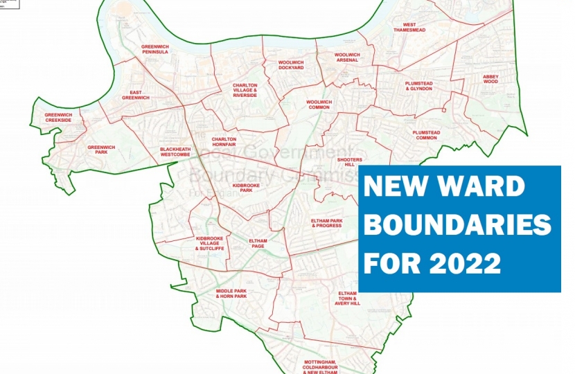 Outline map of the new wards (Local Government Boundary Commission for England)