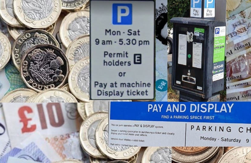 Parking charges and money
